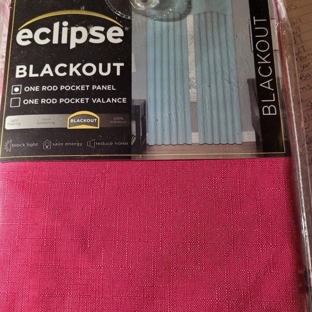 Eclipse Blackout Ine Rod Pocket  Panel NWT